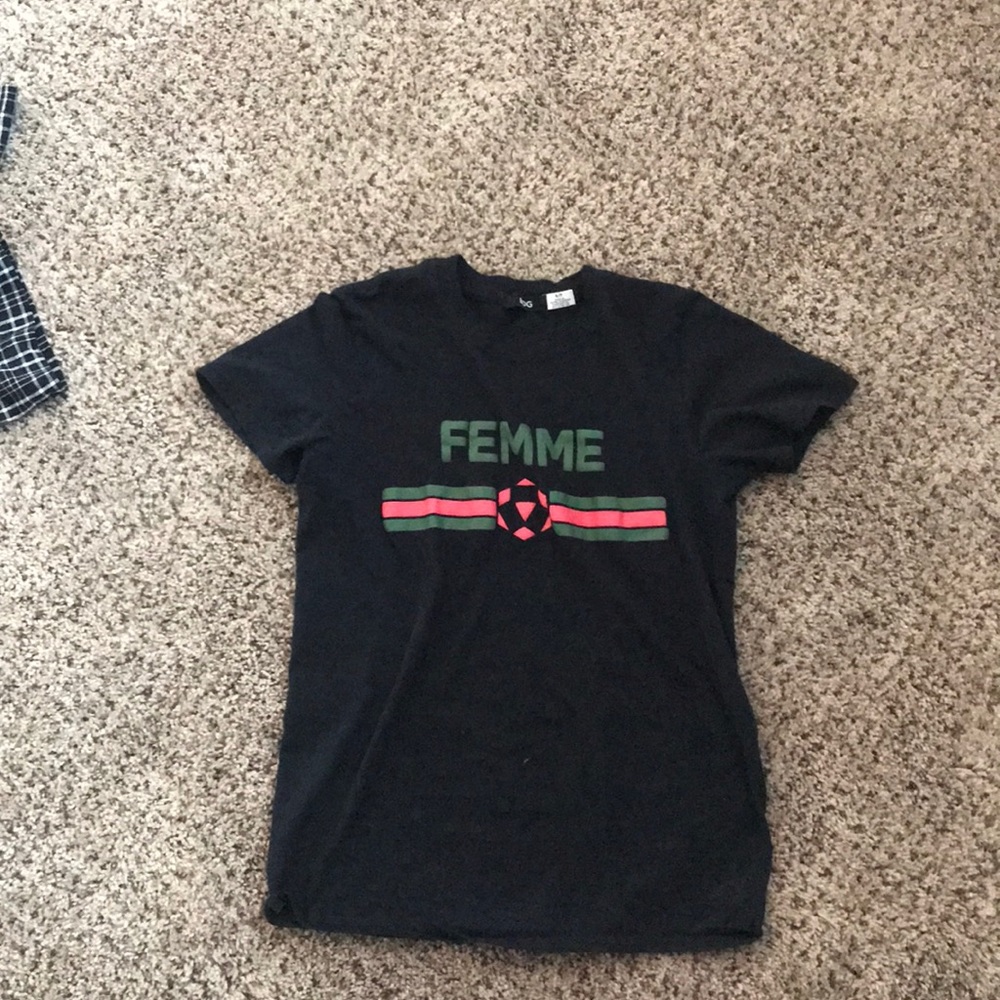 Urban Outfitters black femme graphic tee